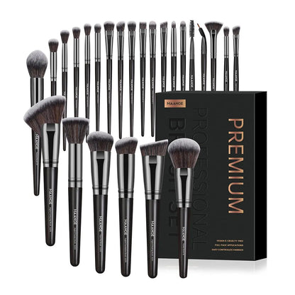 MAANGE Makeup Brushes Set, 25pcs/set Makeup Brush Kit with Soft Bristle, Soft Bristles Brush & Comfortable Grip, Professional Cosmetic Brushes, Cosmetics Brush for Foundation & Powder, Cosmetic Tool
