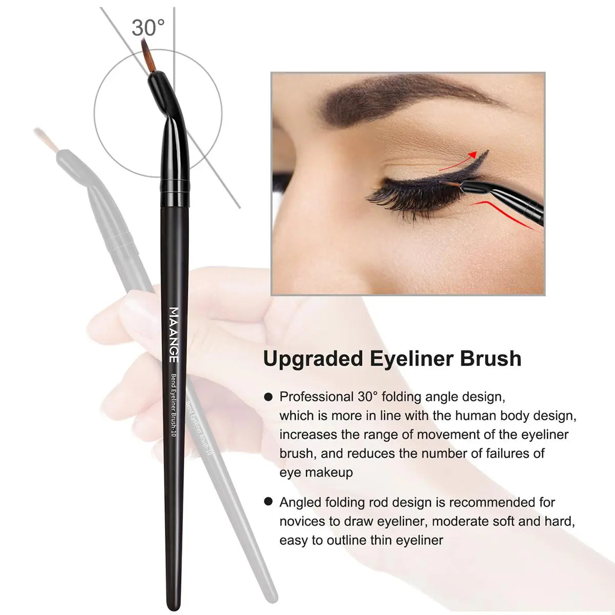 MAANGE Makeup Brushes Set, 25pcs/set Makeup Brush Kit with Soft Bristle, Soft Bristles Brush & Comfortable Grip, Professional Cosmetic Brushes, Cosmetics Brush for Foundation & Powder, Cosmetic Tool