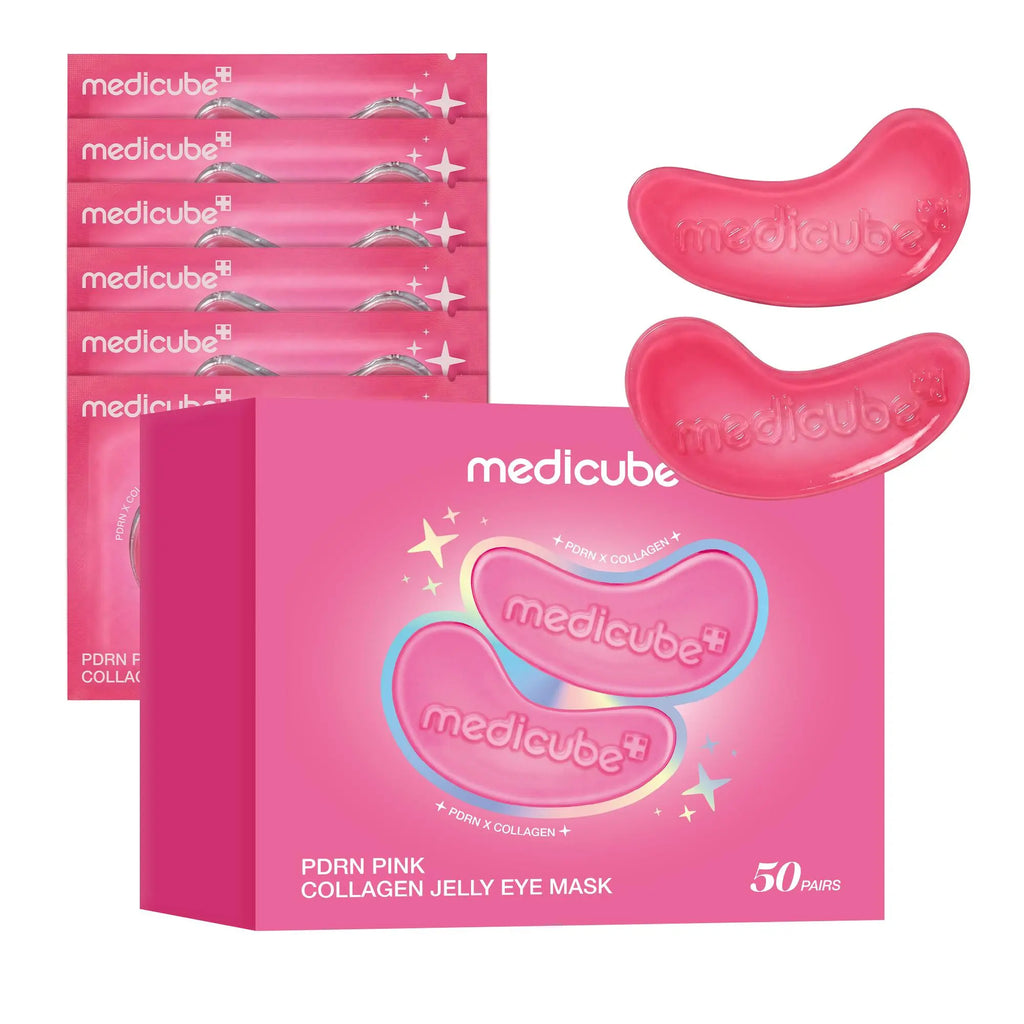 [NEW] [medicube] PDRN Pink Collagen Jelly Eye Mask | Hydrogel Eye Patches with PDRN, Collagen, NAD | Refreshing for Puffy, Tired Eyes | Firming for Look of Wrinkles, Fine Lines | Korean Skincare (6/28/50 Pairs) - Pairs: 50 Pairs