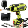 SEESE Portable Electric Welding Machine, 110V Plug-in Powered (Not Battery Operated) Handheld Welder with IGBT Inverter, 5 Variable Current Adjustment, ARC Welder Gun, Fits for 3/32" Wire Rods (Green)