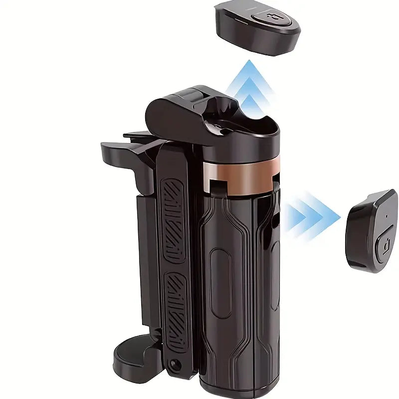 Mini Flexible Portable Bluetooth-compatible Selfie Stick Travel Tripod Stand, Extensible Multi-Function Phone Holder for iPhone Android Smartphone Camera Accessories, Portable Selfie Accessory, Travel Gadgets